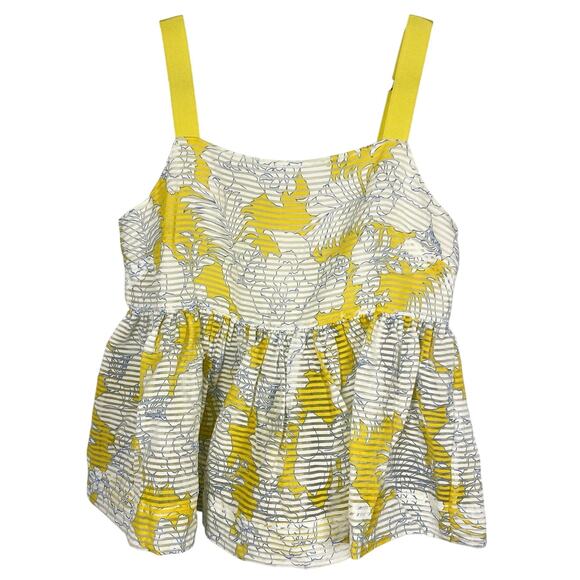 Paul & Joe Sister, Size 3 (US Size M), Yellow & White Babydoll Top, Flowy, Rare - Picture 1 of 7